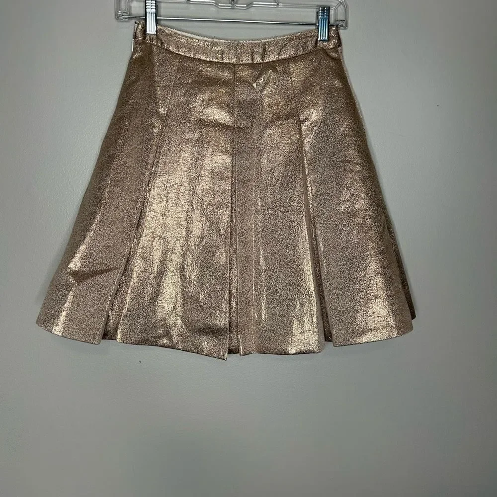 Kate Spade Gold Metallic Skirt